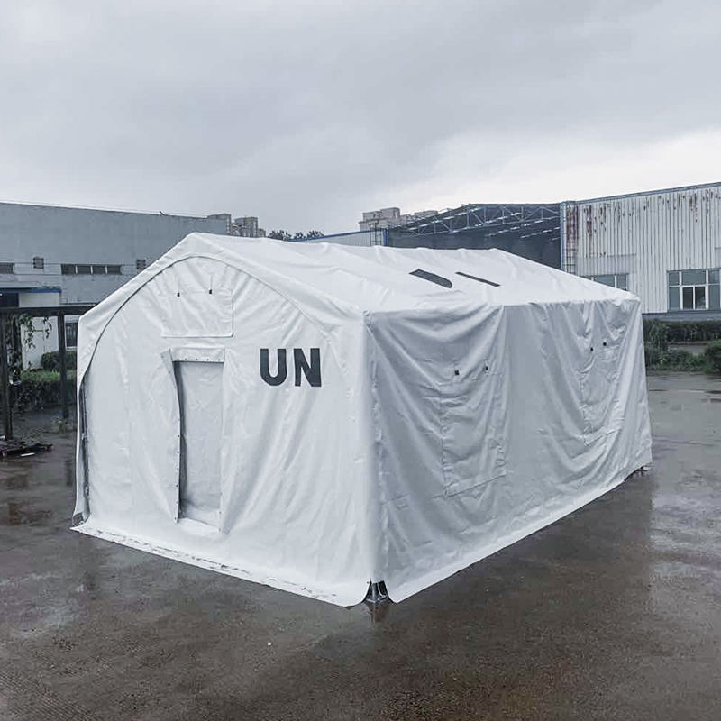 5x7m Typ a Odľahčovací stan s oceľovou rámovou konštrukciou pokrytou membránou