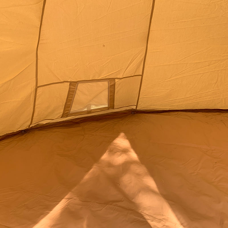 Rodinný kempingový plátenný stan Tipi s dĺžkou 4 metrov