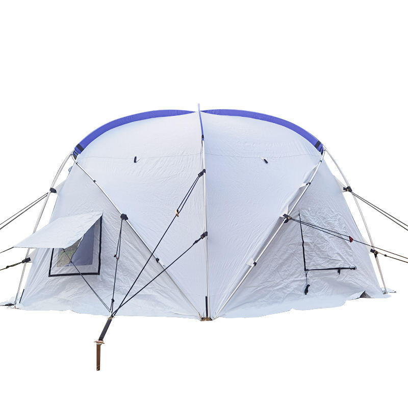 Geodetický kupolový stan Samostatne stojaci geodetický rodinný stan pre 5 osôb