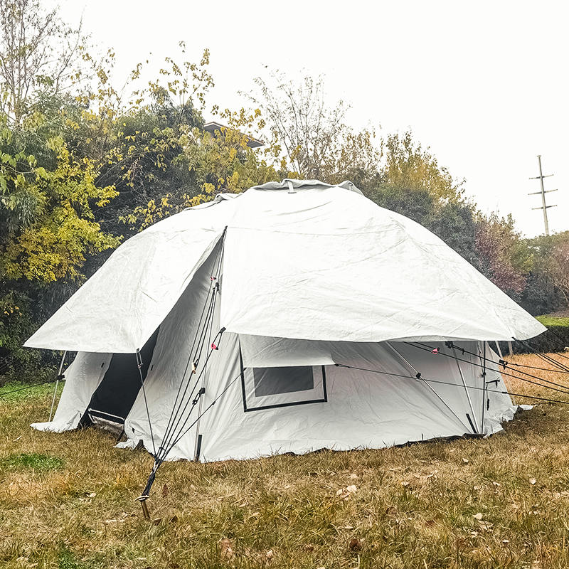 Geodetický kupolový stan Samostatne stojaci geodetický rodinný stan pre 5 osôb