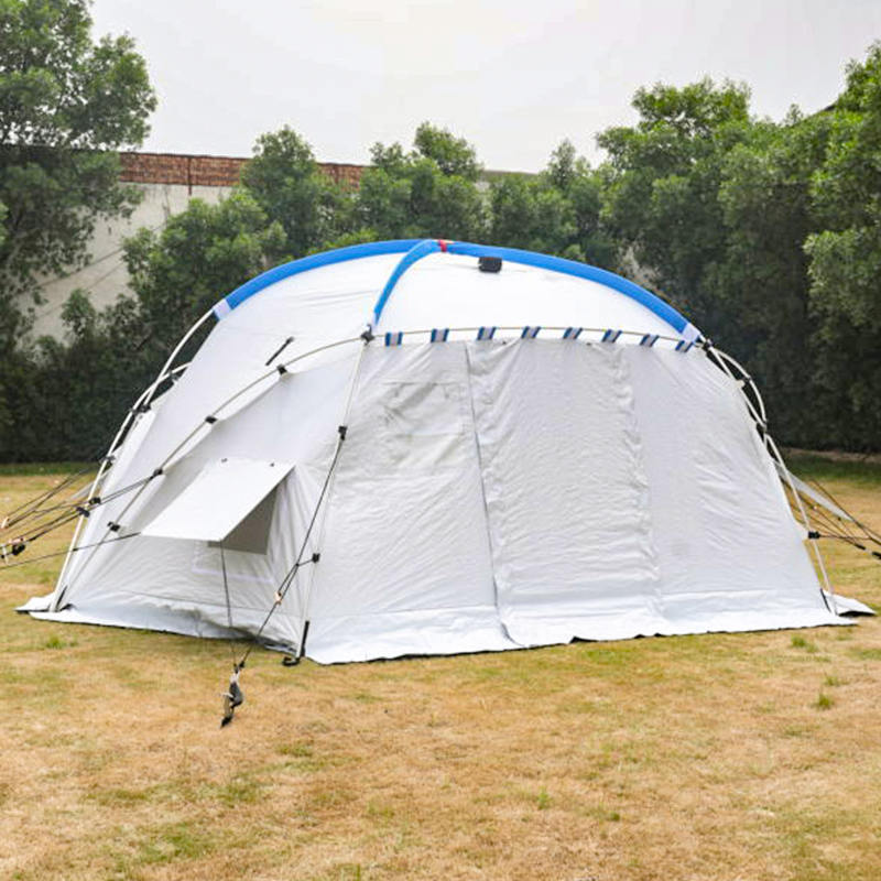 Geodetický kupolový stan Samostatne stojaci geodetický rodinný stan pre 5 osôb