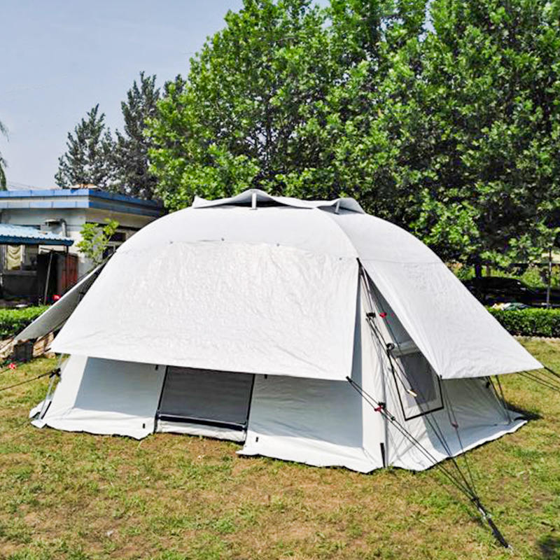 Geodetický kupolový stan Samostatne stojaci geodetický rodinný stan pre 5 osôb