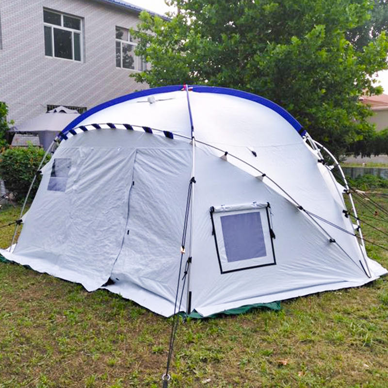 Geodetický kupolový stan Samostatne stojaci geodetický rodinný stan pre 5 osôb