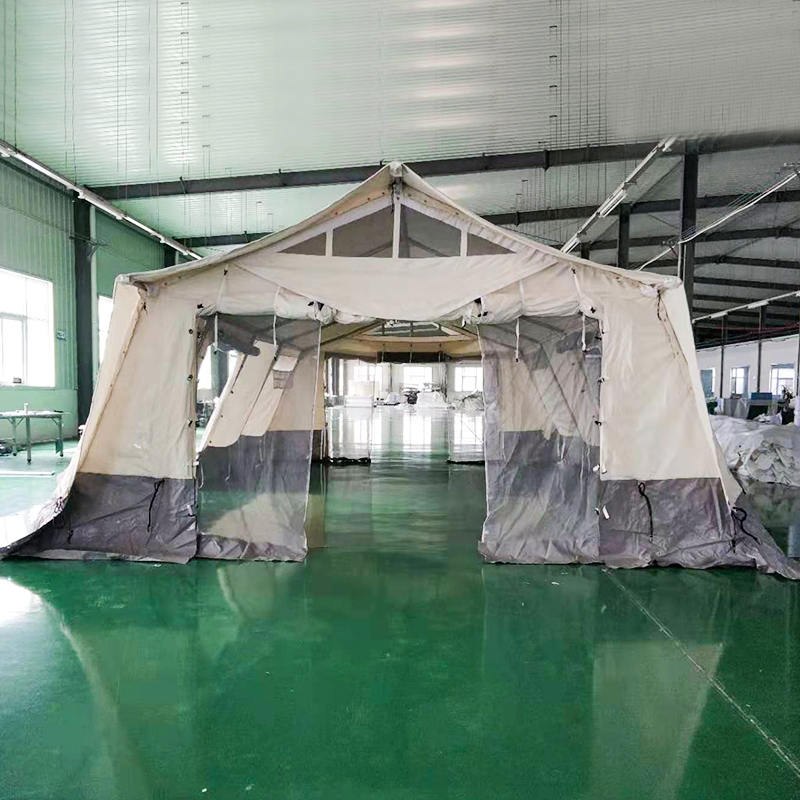 Viacúčelový základný stan MSF/ICRC/IFRC štandard 45 m² používaný na školenia, kanceláriu, kliniku