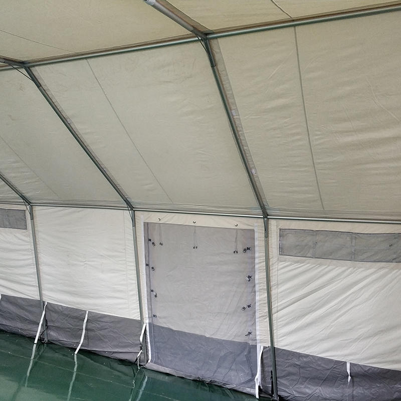 Viacúčelový základný stan MSF/ICRC/IFRC štandard 45 m² používaný na školenia, kanceláriu, kliniku
