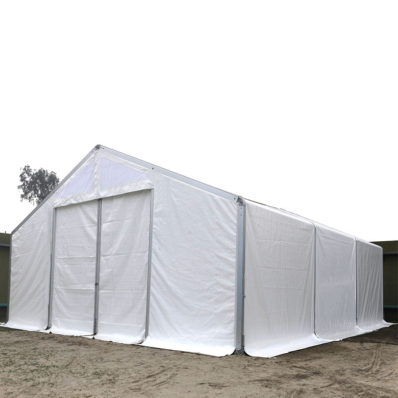 IFRC/ICRC/WFP/IOM štandardné ohňovzdorné stanové mobilné skladovacie jednotky (MSU) odolné voči UV žiareniu 10x24m