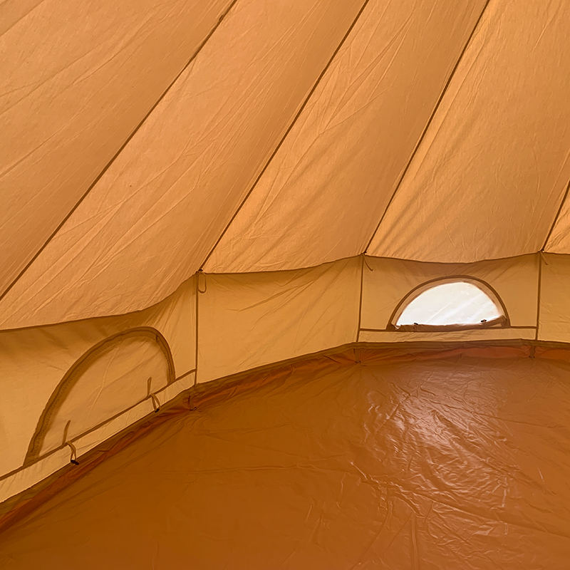 4m plátenný Bell stan pre 4 osoby pre rodinné kempovanie