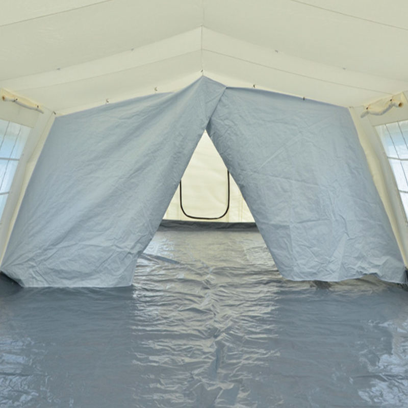 UNICEF štandardný 72m² viacúčelový dočasný prístrešok Huggy stan stabilizovaný proti UV žiareniu