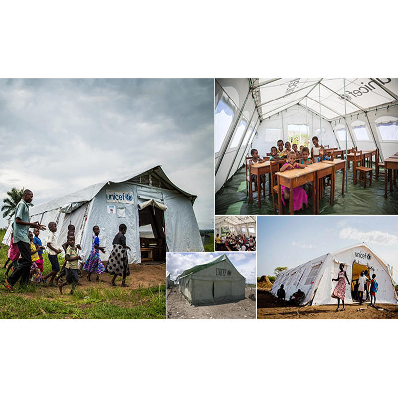 UNICEF Štandardný 24m² viacúčelový stanový stan s dobrou ventiláciou