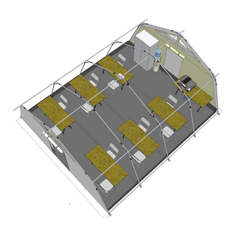 Univerzálny stan UNICEF Standard 42 m² s integrovaným/odnímateľným tienidlom