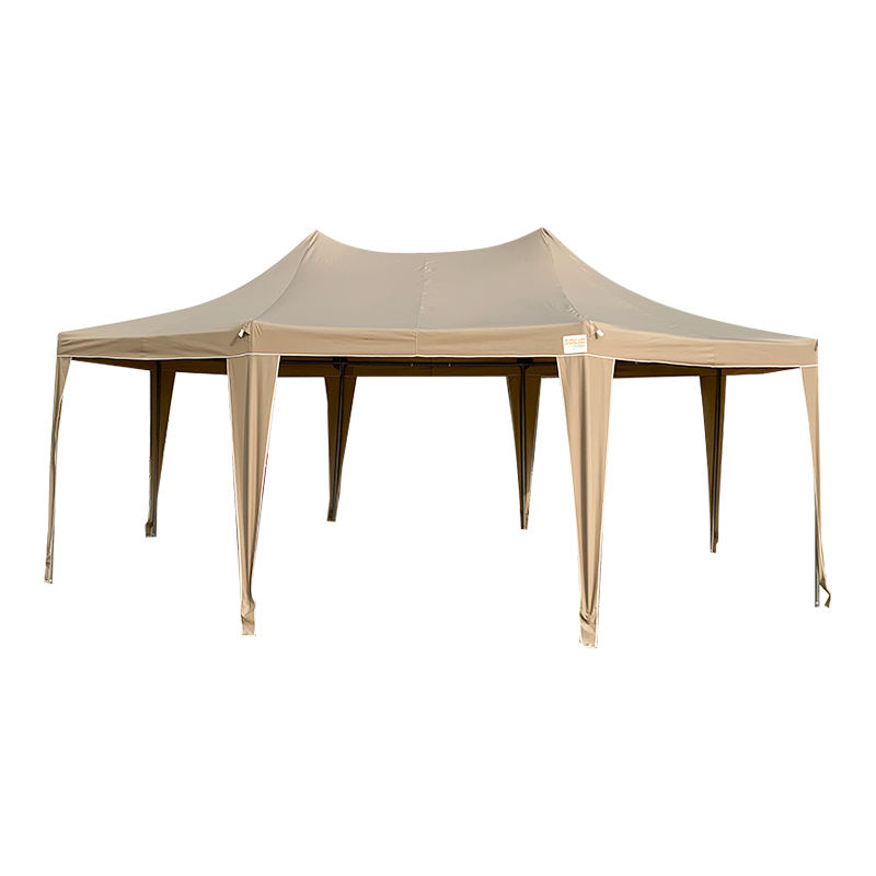 5x6,8m Tradičná osemuholníková pagoda Vodotesná PVC párty altánok s altánkom