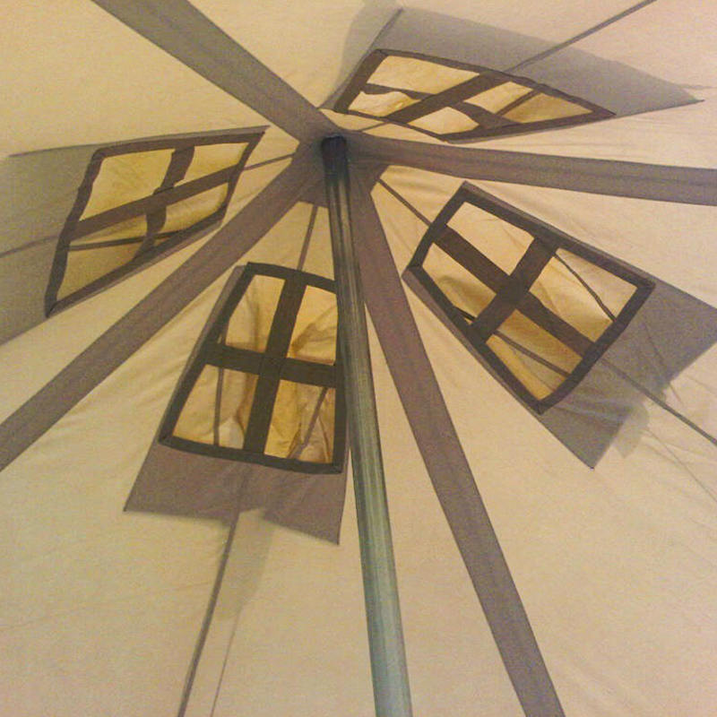 5x5m Plátenný armádny stan pre 8-12 osôb Odľahčovací stan pri katastrofách