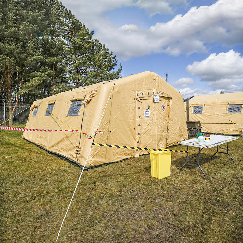 Nízkotlakový 5,6 x 7,55 m viacúčelový stredný rýchlo nasaditeľný nafukovací stan