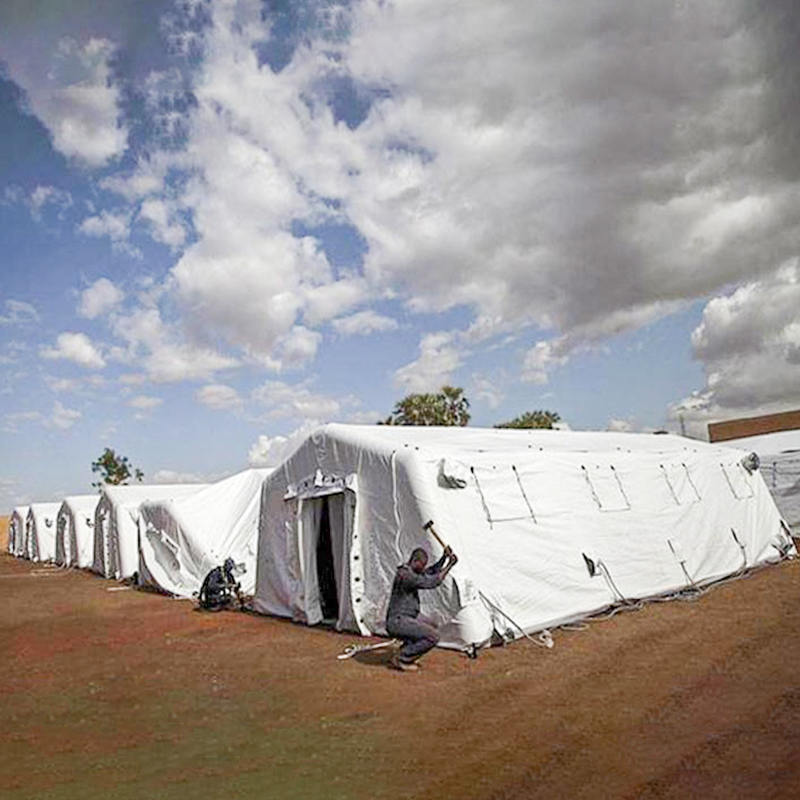 5,6 x 9,95 m viacúčelový stredný rýchlo nasaditeľný prístrešok Nízkotlakový nafukovací stan