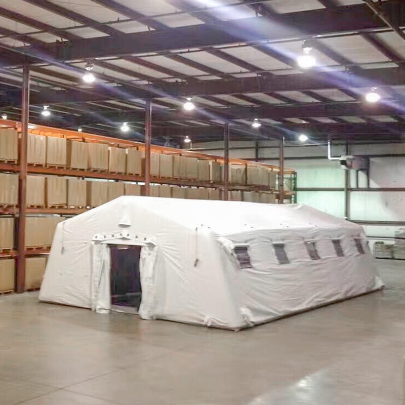 Nízkotlakový 5,6 x 12,35 m viacúčelový veľký nafukovací vzduchotesný stan s rýchlym rozmiestnením