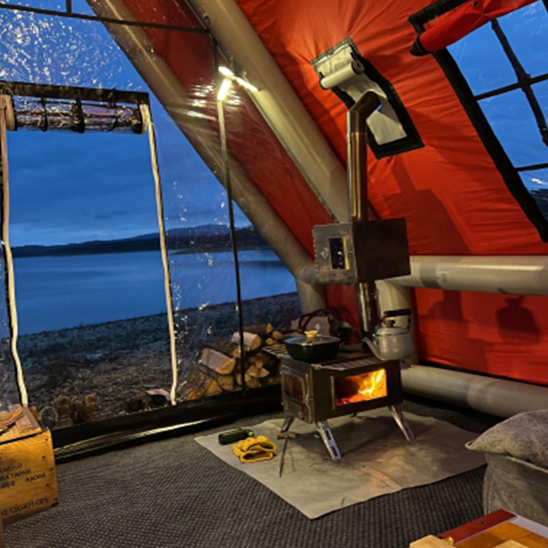 Štvorsezónny vodotesný nafukovací vzduchový stan pre 8-10 osôb na kempovanie